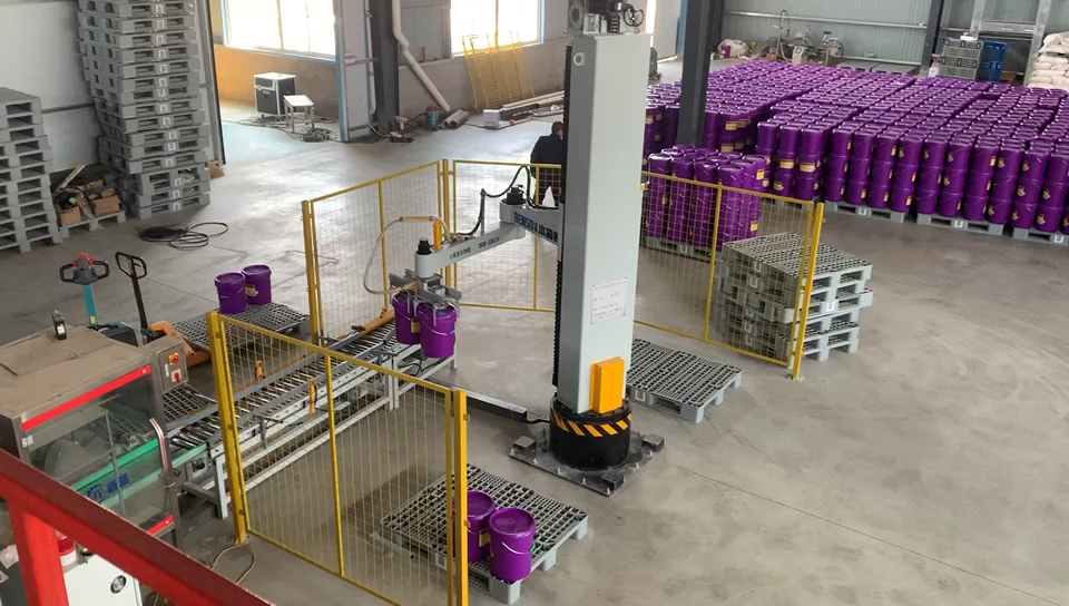 Robotic Servo Palletizer Drum Filling Machine