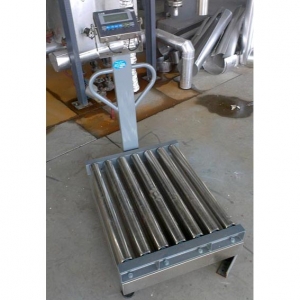 Roller conveyor weighing scale