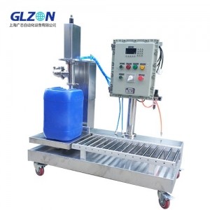 25升方桶灌裝機 自動(dòng)旋蓋灌裝機