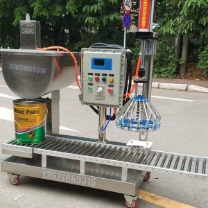 雙頭稱(chēng)重式灌裝機 19升香蕉水灌裝機