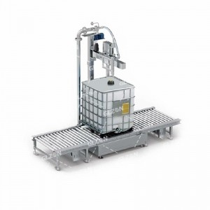 800L-IBC噸桶強酸分裝機-自動(dòng)壓蓋分裝機