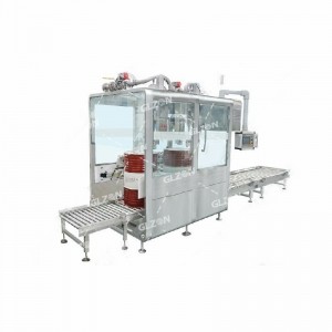 200L香料壓蓋機 自動(dòng)貼標壓蓋機