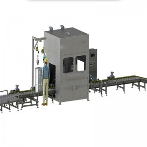 200KG計量自動(dòng)稱(chēng)重輸送機 工業(yè)油脂輸送機