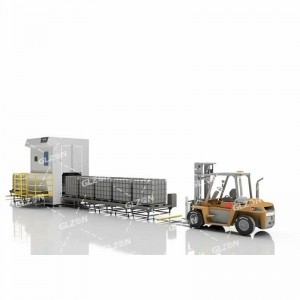 1000L-IBC噸桶化工廠(chǎng)輸送機,氣動(dòng)雙頭輸送機
