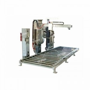 防爆稱(chēng)重式壓蓋機_1000L噸桶香蕉汁壓蓋機