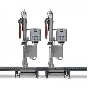 雜糧混合灌裝機-100L雙頭半自動(dòng)灌裝機