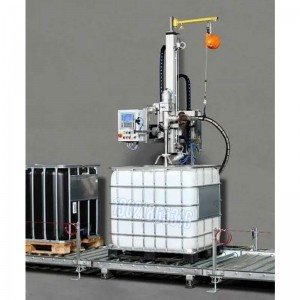 全自動(dòng)氣動(dòng)壓蓋機,1200L-IBC噸桶洗發(fā)水壓蓋機