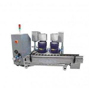 雙頭全自動(dòng)油漆涂料 5L-18升溶劑自動(dòng)包裝秤 灌裝機 雙工位
