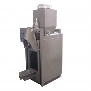 Air pressure valve bag packing machine with big storage bin