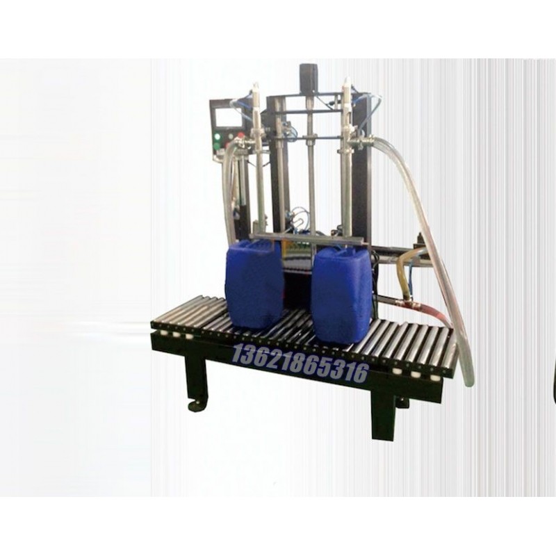 高泡液體專(zhuān)用半自動(dòng)雙頭稱(chēng)重式灌裝