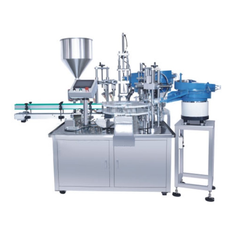 全自動轉盤式灌裝旋蓋機