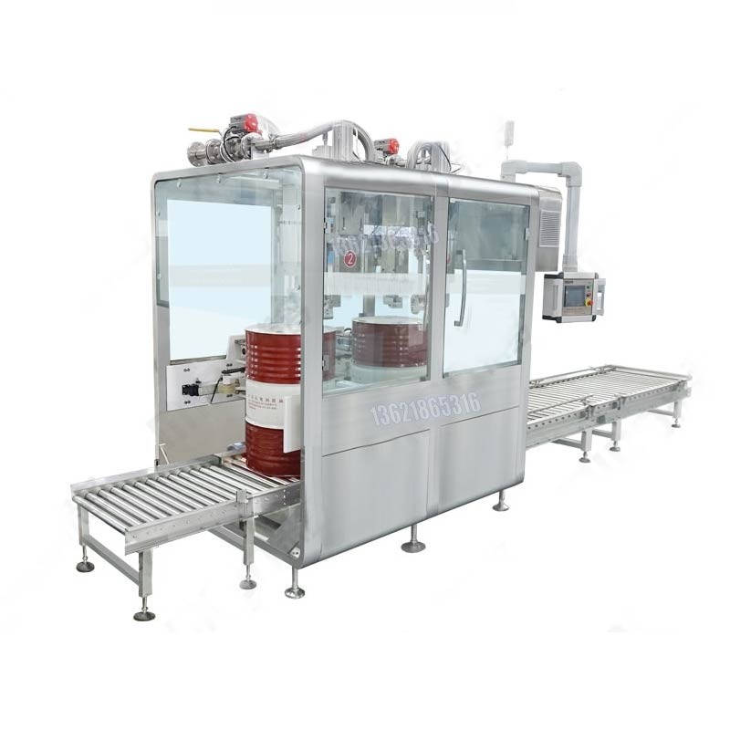 ?200升全自動(dòng)灌裝機 200L貼標灌裝生產(chǎn)線(xiàn) 自動(dòng)壓蓋 計量準確速度快