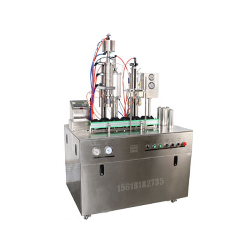 PLC控制二元包裝氣霧劑灌裝機(jī)